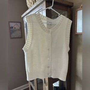 Sweater button up tank